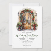 Invitation Maison ouverte pour les fêtes de fin d'année avec  (Devant)