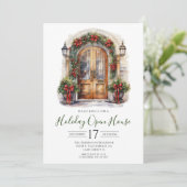 Invitation Maison ouverte pour les fêtes de fin d'année avec  (Debout devant)
