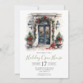 Invitation Maison ouverte pour les fêtes de fin d'année avec (Devant)