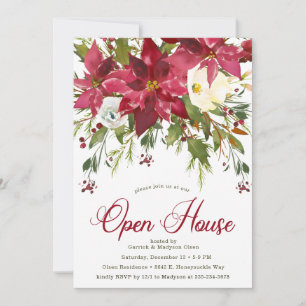 Invitation Maison ouverte pour les fêtes de la Poinsettia