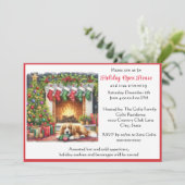 Invitation Maison ouverte pour les fêtes de Noël (Debout devant)