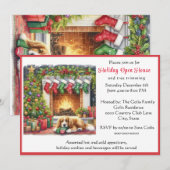 Invitation Maison ouverte pour les fêtes de Noël (Devant / Derrière)