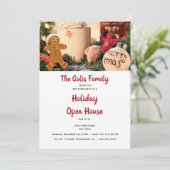 Invitation Maison ouverte pour les fêtes de Noël (Debout devant)