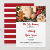 Invitation Maison ouverte pour les fêtes de Noël (Devant / Derrière)