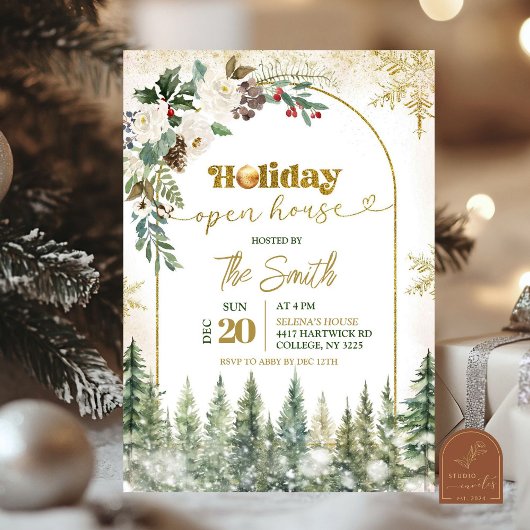 Invitation Maison ouverte pour les fêtes de Noël