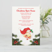 Invitation Maison ouverte pour les fêtes de Noël avec le Père (Debout devant)