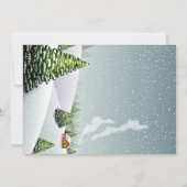 Invitation Maison ouverte pour les fêtes de Noël dans un pays (Dos)