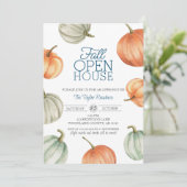 Invitation Maison ouverte Realtor Fall, Maison Citrouille (Debout devant)