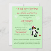 Invitation Maison ouverte Secourt d'abri pour chats de Noël (Devant)