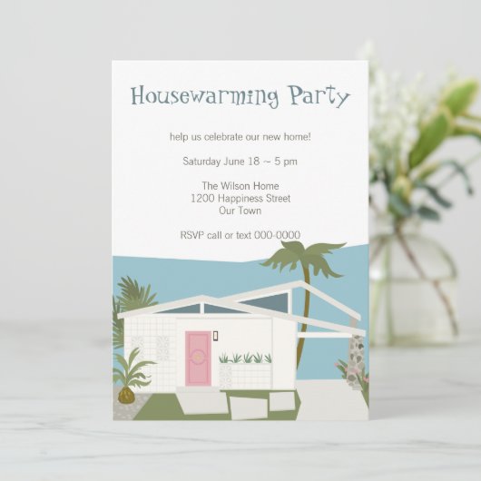 Invitation Maison Palm Spring (Debout devant)