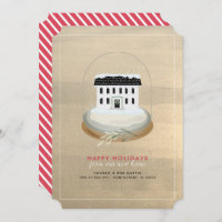 Maison sous globe de neige Annonce de déménagement