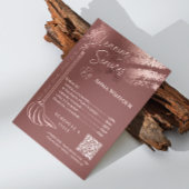 Invitation Maison Tenir Rose Prix Maid Or Blush Qr Code