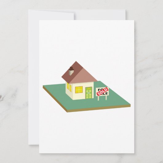 Invitation Maison vendue (Devant)