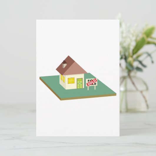 Invitation Maison vendue (Debout devant)