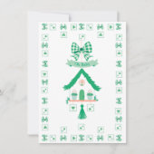 Invitation Maison verte personnalisée Oh Baby shower (Devant)