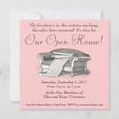 Invitation Maison victorienne vintage / Maison ouverte (Dos)