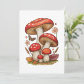 Invitation Maisonnette Champignons Sublimation Goblincore (Debout devant)