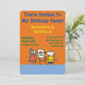 Invitation Maisy et Dotty Paint à l'école maternelle (Debout devant)