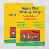 Invitation Maisy et les meilleurs amis tiennent les mains (Devant / Derrière)