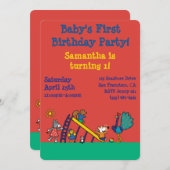 Invitation Maisy sur le terrain de jeu avec des amis (Devant / Derrière)