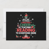 Invitation Maître de lecture Noël Elf Xmas Cheer (Devant)