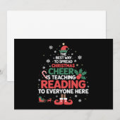 Invitation Maître de lecture Noël Elf Xmas Cheer (Devant / Derrière)