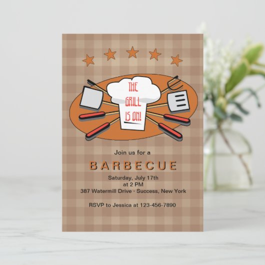 Invitation maître Grill (Debout devant)