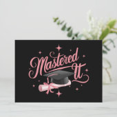 Invitation Maîtrise Il Maîtrise Diplômé MBA (Debout devant)