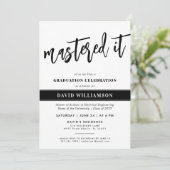 Invitation Maîtrise moderne Diplôme Diplôme Maîtrise (Debout devant)