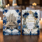 Invitation Majestic Baroque Arch & Fairytale Swan Wedding
