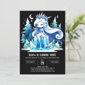 Invitation Majestic Boho Princess Anniversaire (Debout devant)