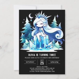 Invitation Majestic Boho Princess Anniversaire
