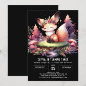 Invitation Majestic Digital Fox Anniversaire (Devant / Derrière)
