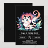 Invitation Majestic Digital Tiger Anniversaire (Devant / Derrière)