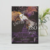 Invitation Majestic Eagle America 250 Years of Liberty Purple (Debout devant)