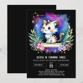 Invitation Majestic Fun Tiger Anniversaire (Devant / Derrière)