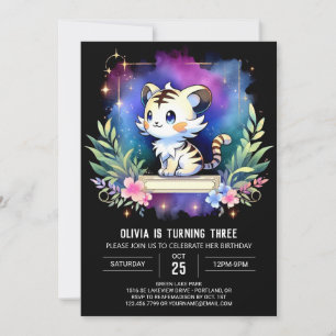 Invitation Majestic Fun Tiger Anniversaire
