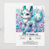 Invitation Majestic Simple Wolf Digital Anniversaire (Devant / Derrière)