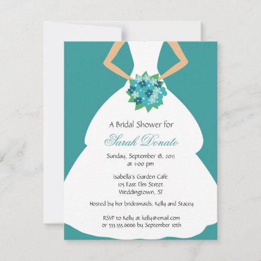 Invitation majestueuse de Fête de la mariée (Devant)