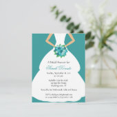 Invitation majestueuse de Fête de la mariée (Debout devant)