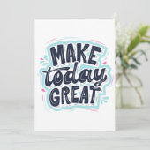 Invitation MAKE TODAY GREAT ESSENTIAL T SHIRTS Classic (Debout devant)