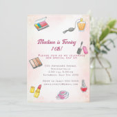 Invitation make up birthday (Debout devant)