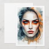 Invitation make up halloween (Devant / Derrière)