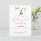 Invitation Make Way for Duckling Baby Shower Girl (Debout devant)