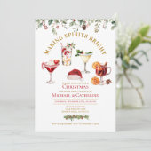 Invitation Making Spirit Bright Christmas Holiday Party (Debout devant)