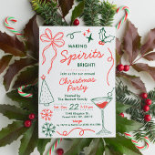 Invitation Making Spirits Bright | Holiday Cocktail Party