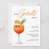 Invitation Making Sprits Bright Modern Christmas Party (Devant)