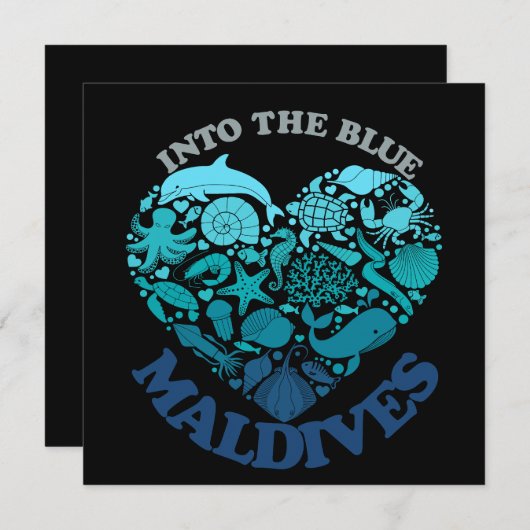 INVITATION MALDIVES (Devant / Derrière)