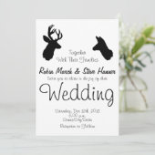 Invitation Mâle et daine, épousant (Debout devant)