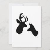 Invitation Mâle et daine, épousant (Dos)